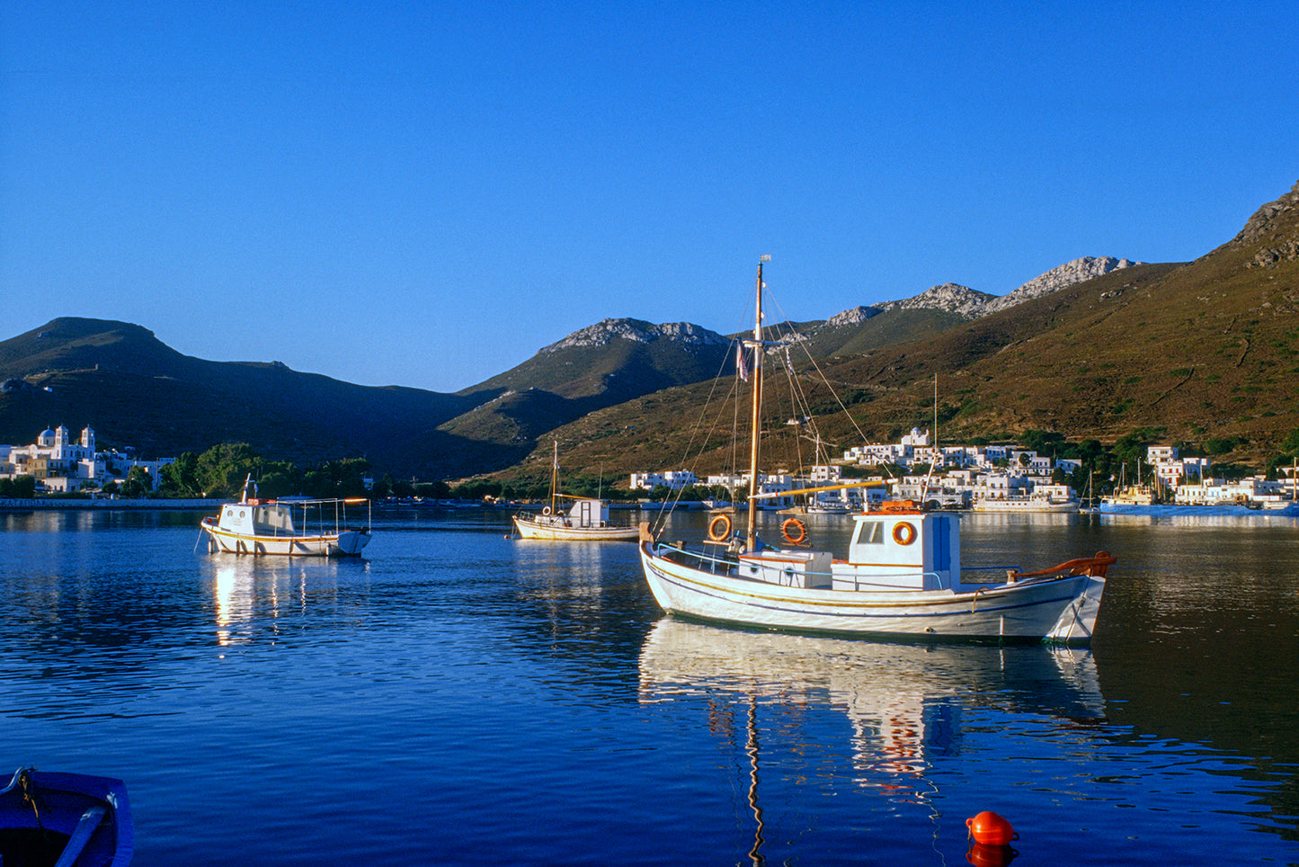 Fishing boats in Amorgos
