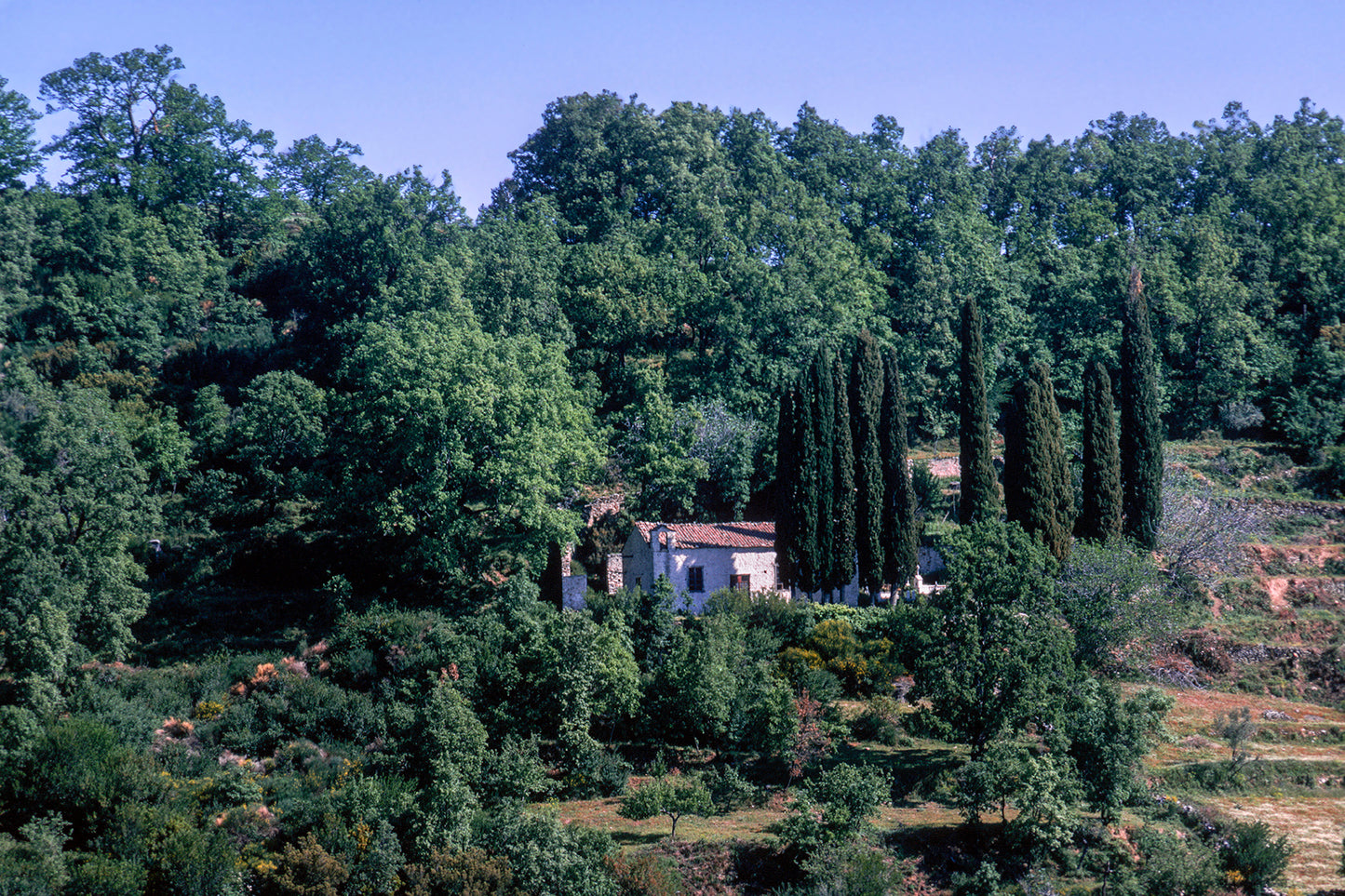 Peloponnese a small church in Anavrytini in Lakonia