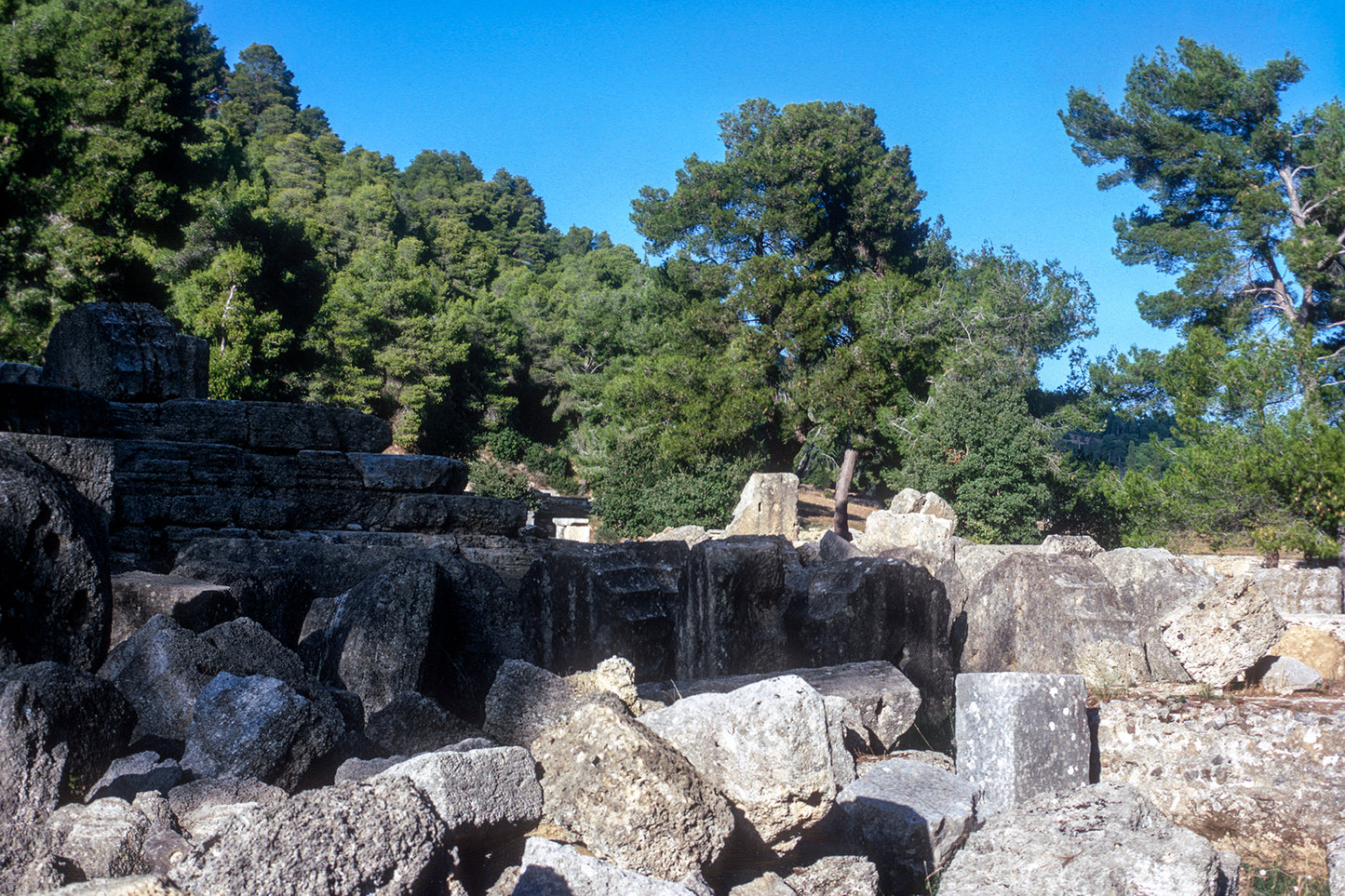 Olympia view of the archeological site