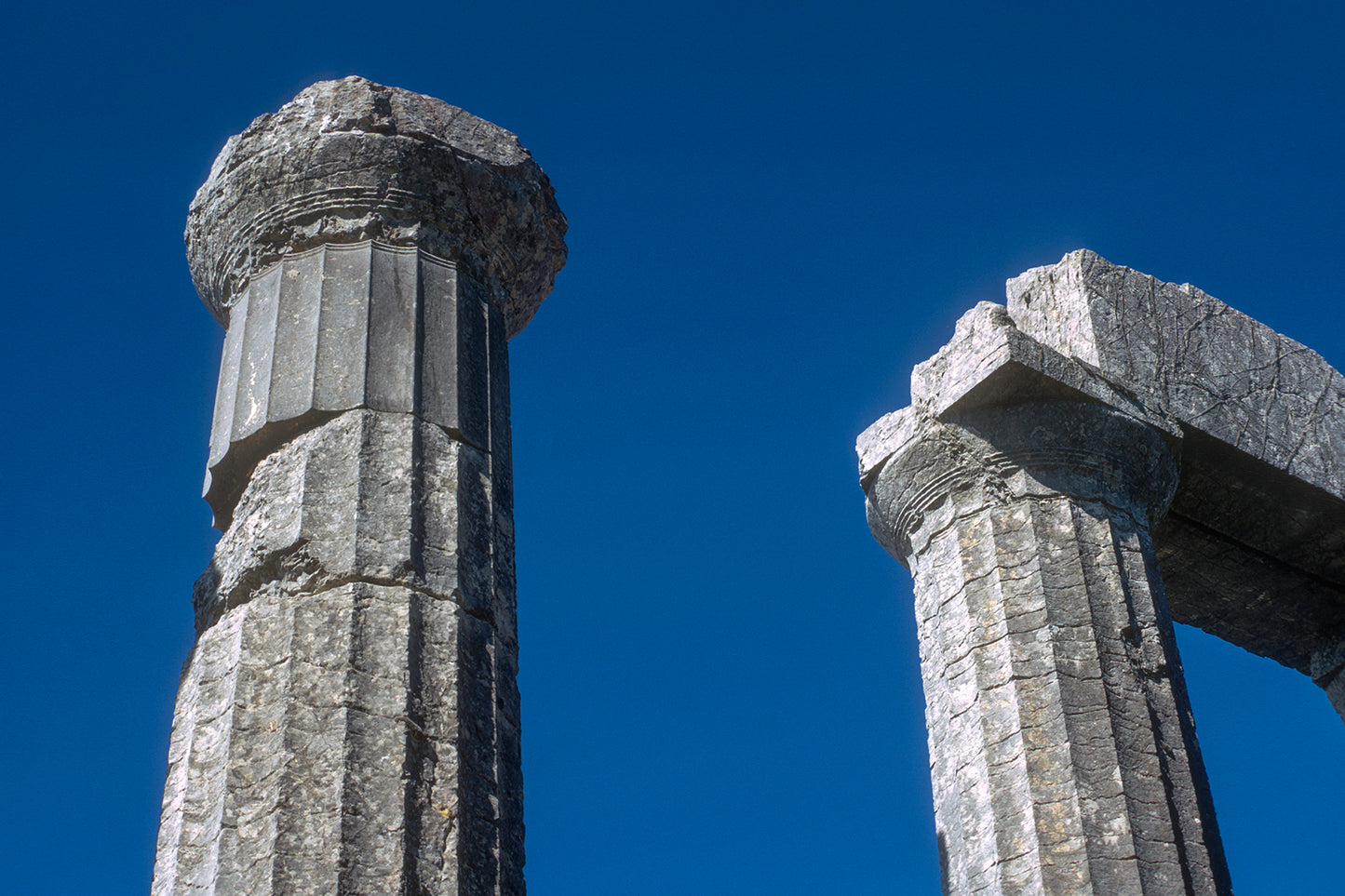 Peloponnese, driving towards Figaleia you meet the ancient temple
