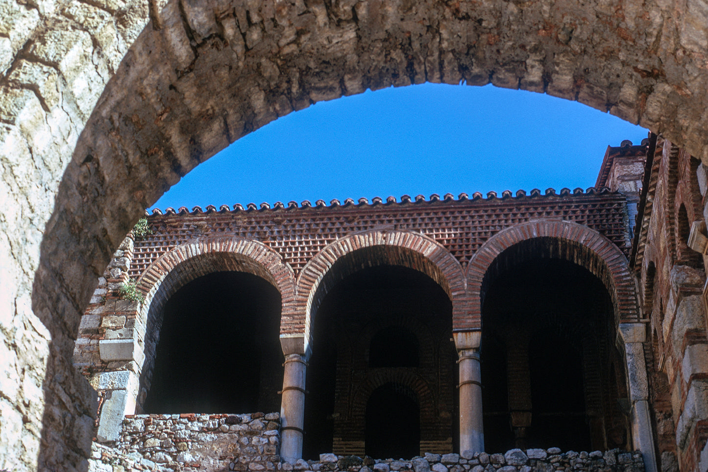 Inside the church at Osios Loukas