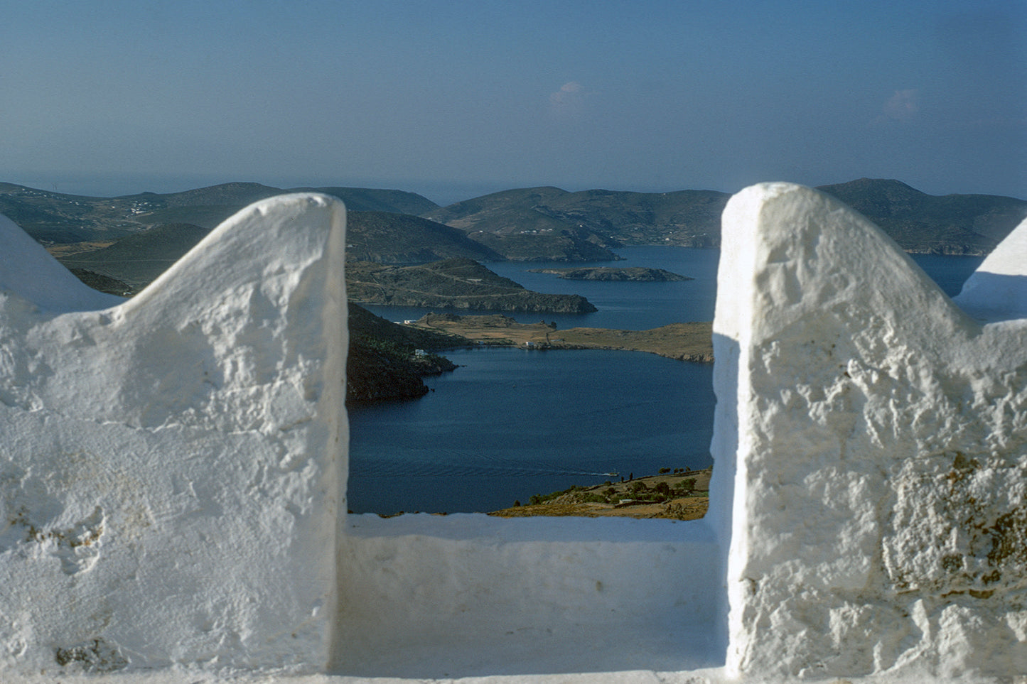 In Patmos the view fron the Monastery