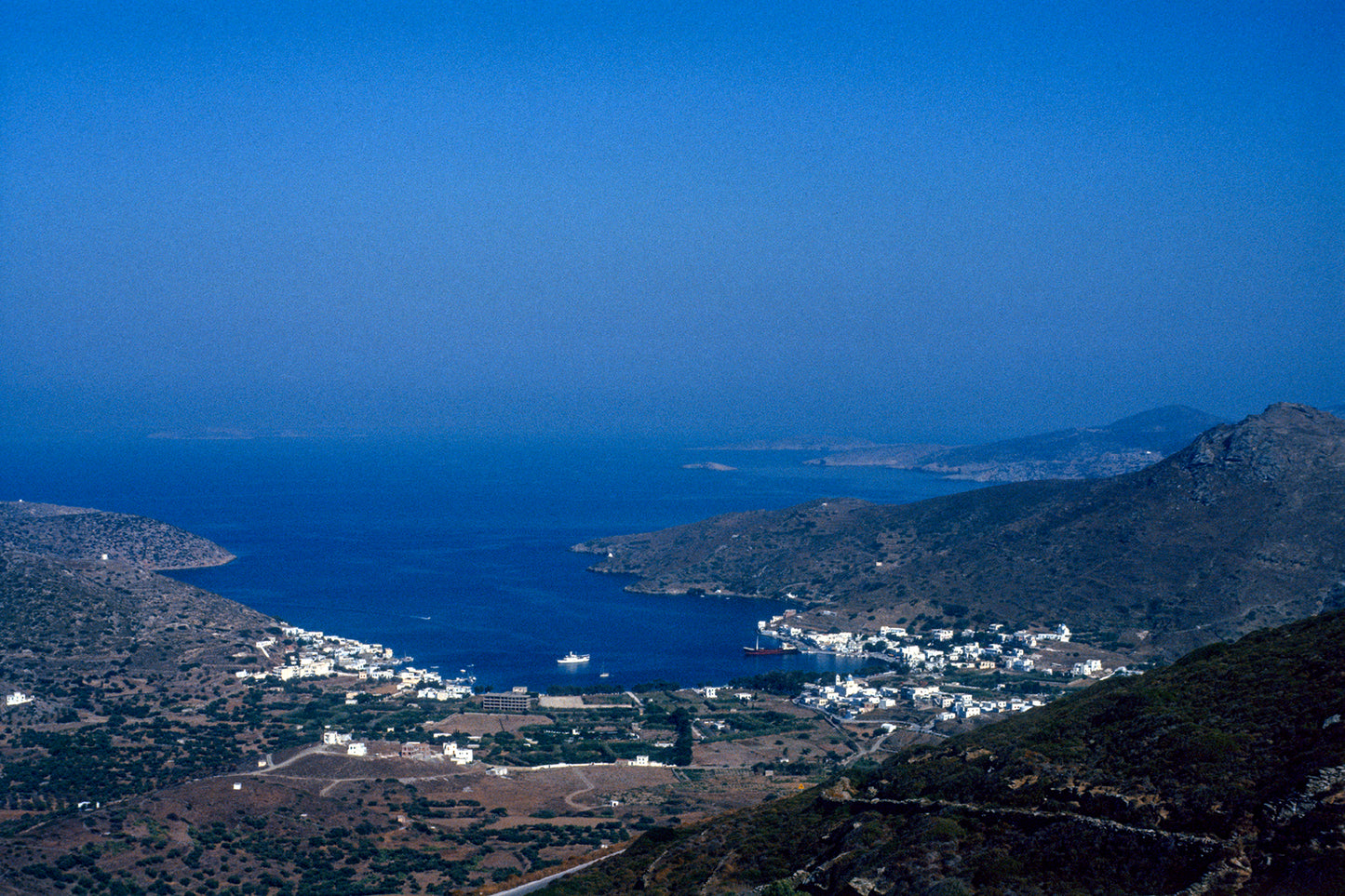Amorgos island, Katapola view from above