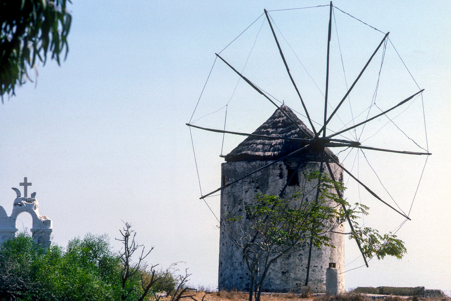 A windmill in Santorini