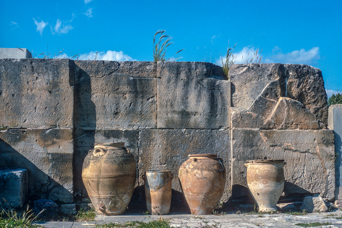 Crete, the old jars in Phaistos