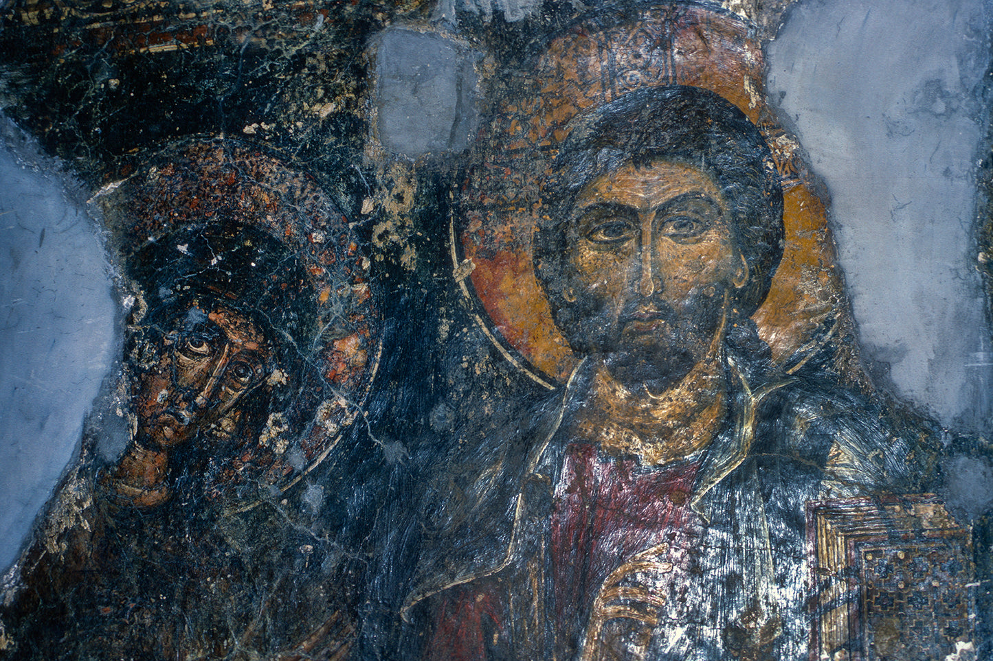 Crete, a fresco of the church in Kritsa