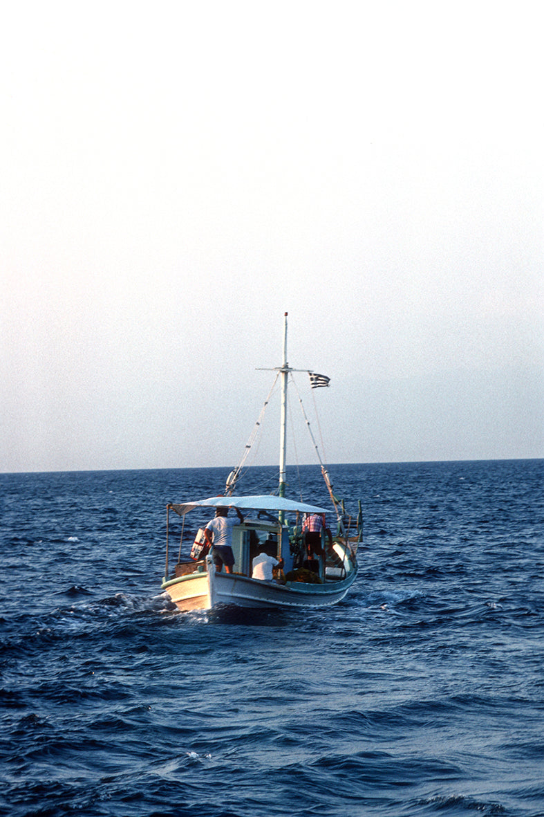 A fishing boat in the Ionian Sea