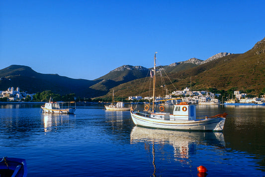 Fishing boats in Amorgos
