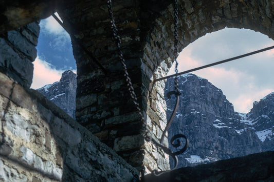 Epirus a bell tower in Papingo