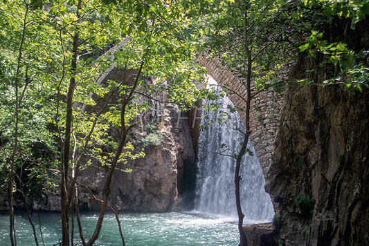 Epirus the waterfall and the bridge