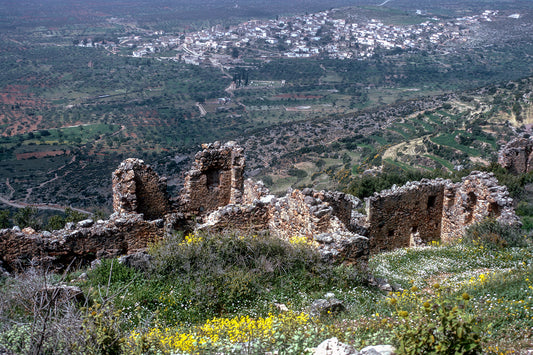 Laconia, ruins of the castle in Geraki