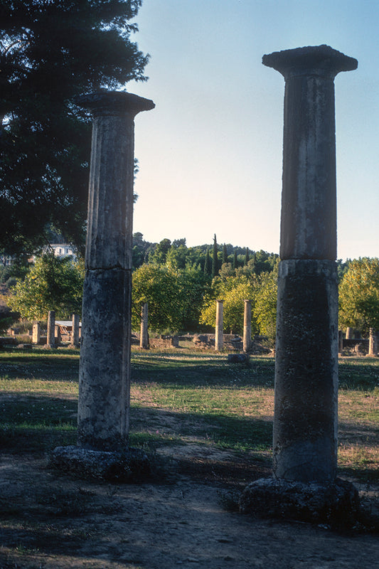 Ancient columns in Olympia