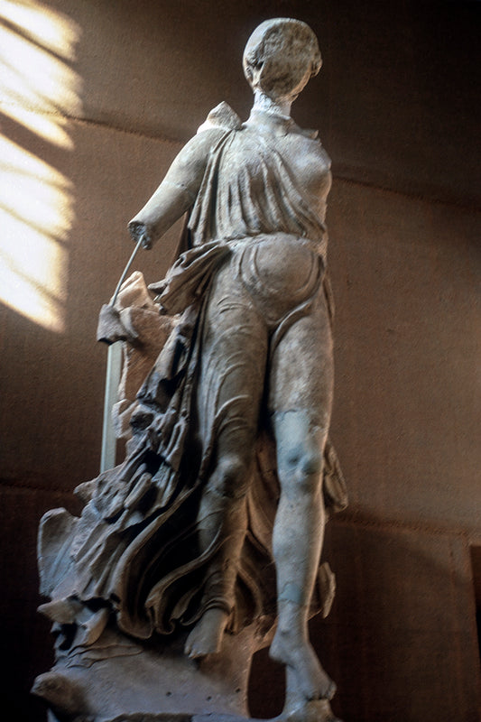 The statue of Victory of Peony in Olympia museum