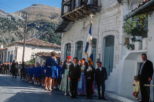 Peloponnese, in Langadia the annual parade 