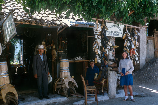 Peloponnese, driving towards Kato Fygaleia, a family store