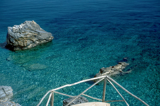 Pelion calm sea in Mylopotamos