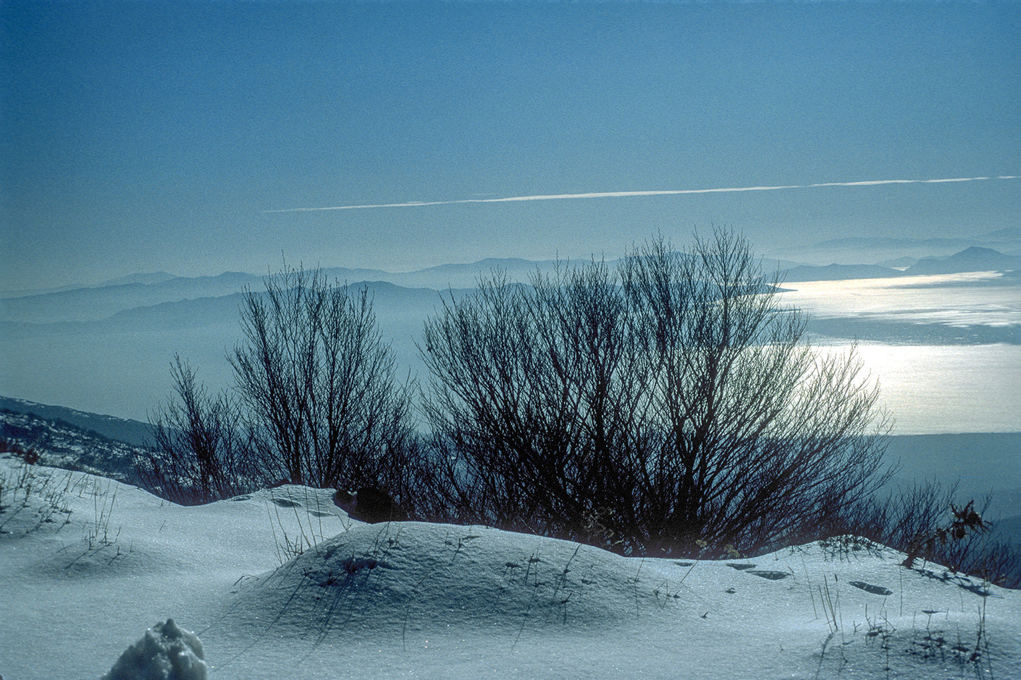 Pelion, Pagasitikos bay in winter