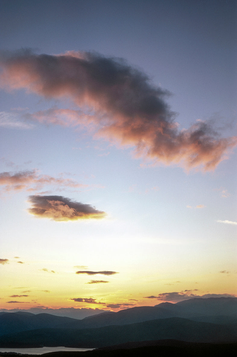 A sunset in Mount Parnassos