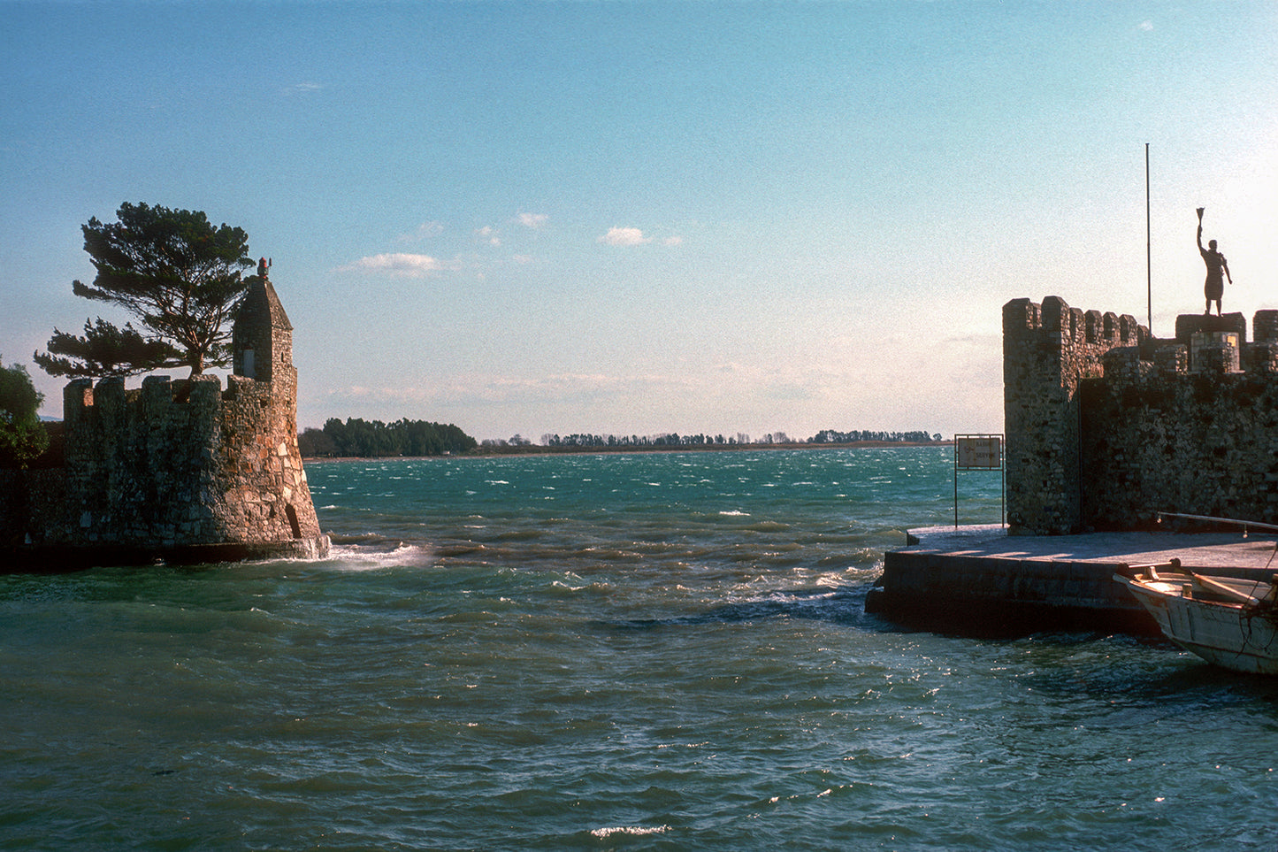 Nafpaktos tne entrance of the port