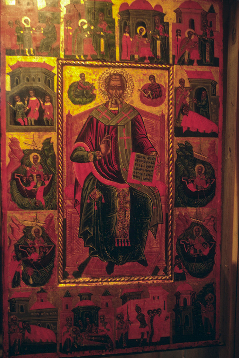 The icon in Aghios Nikolaos church in Metsovo