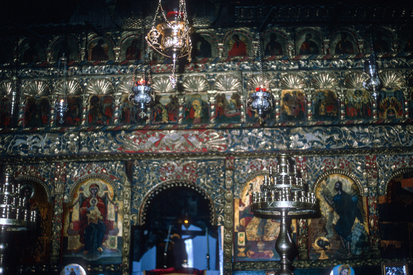 Inside a church in Ambelakia