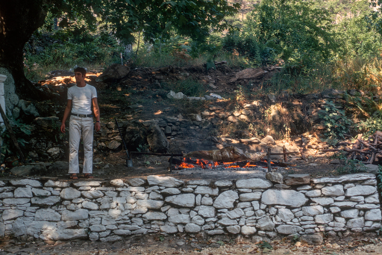 Preparations for Easter Sunday in Aghios Athanasios in Thassos