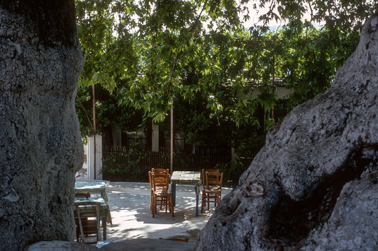 The cafe in Panagia in Thassos