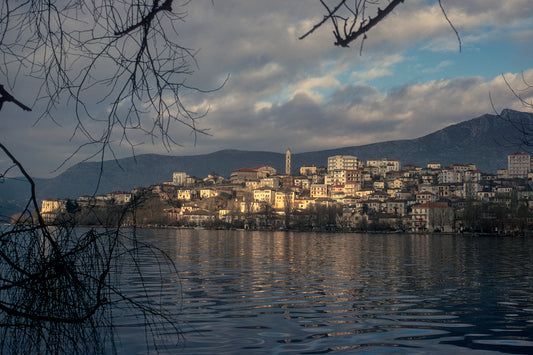 The lake of Kastoria and a view of the city