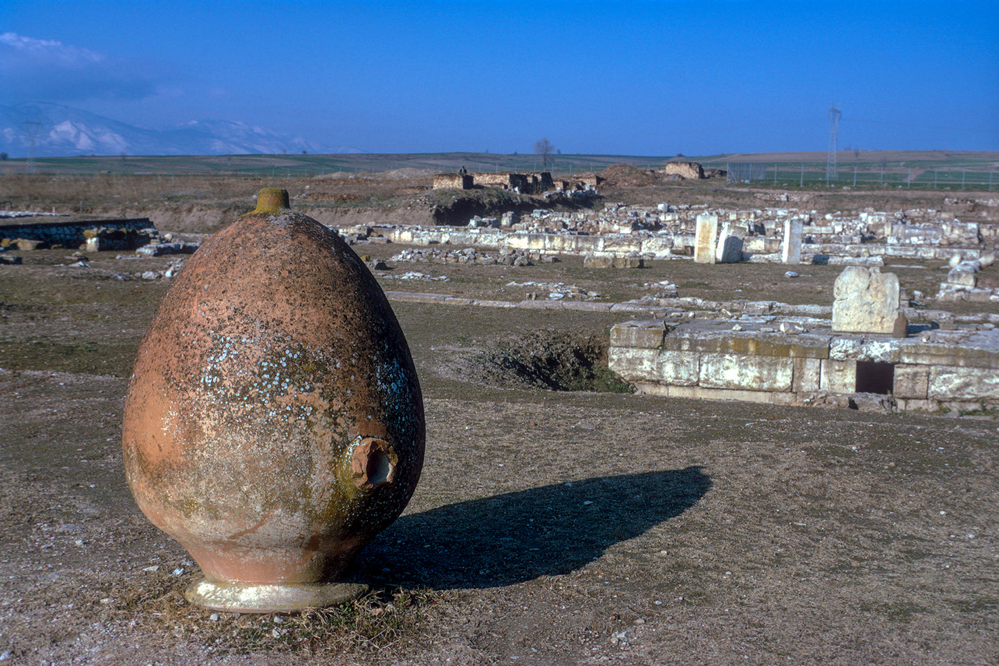 The archeological site in Pella