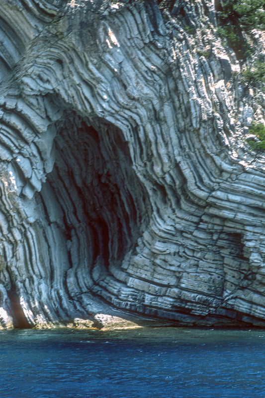 View of rocks in the Ionian sea