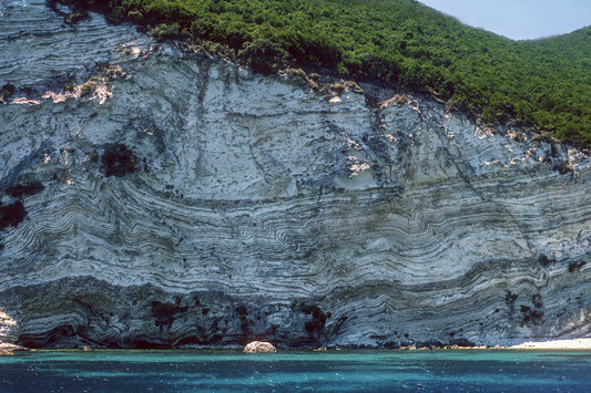 View of rocks in the Ionian sea