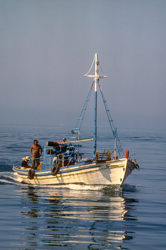 A fishing boat in the Ionian sea