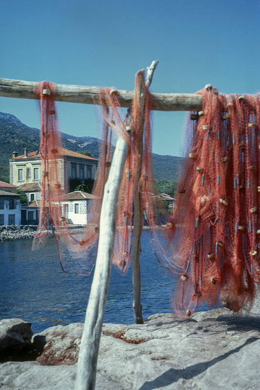 Mytilene fishing nets in Sykamia