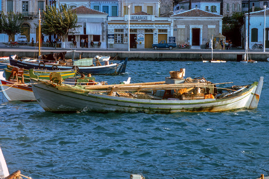 Samos, the port in Karlovasi