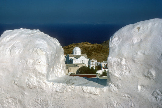 In Patmos the view from the Monastery