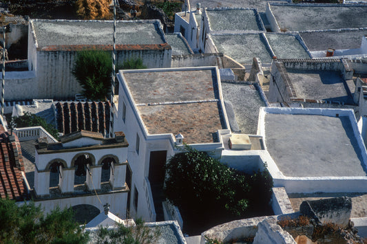 In Patmos the view from the Moanstery