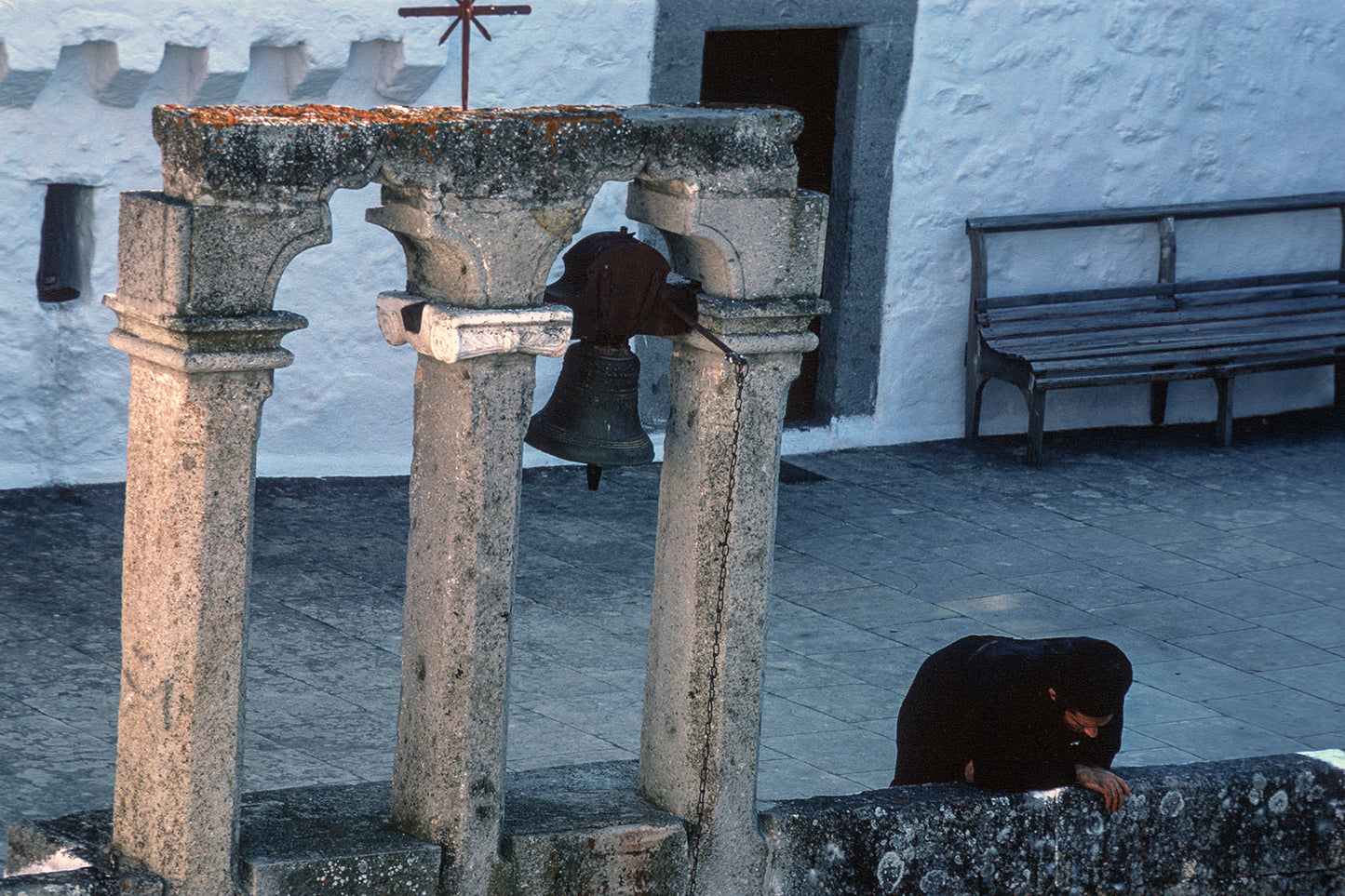 In Patmos a Monk at the Monastery