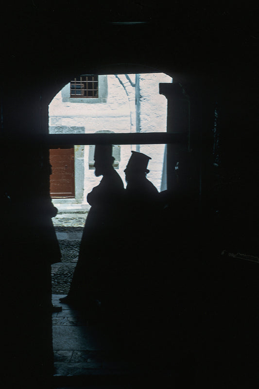 In Patmos, priests at the Monastery