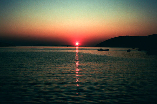 Sunset in Katapola Amorgos island