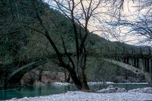 Eriprus Voidomatis river and a typical bridge