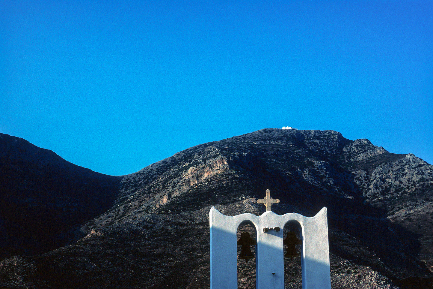 Sifnos a bell tower going towards Apollonia