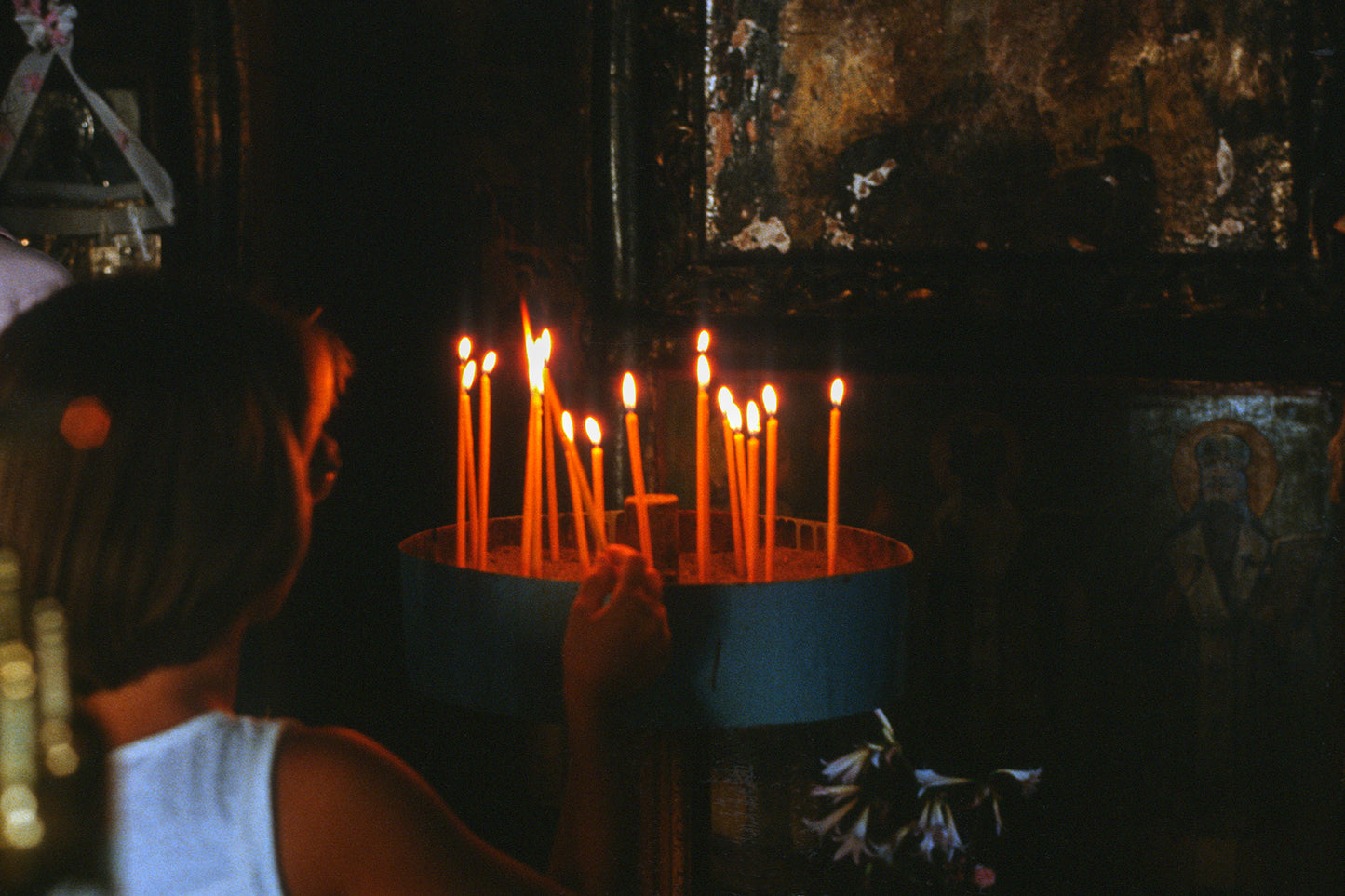 Inside a church in Sifnos