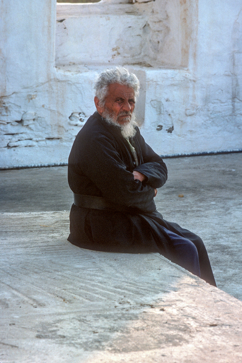 Sifnos a monk in Vryseos Monastery