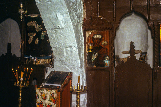 Inside a church in Sifnos