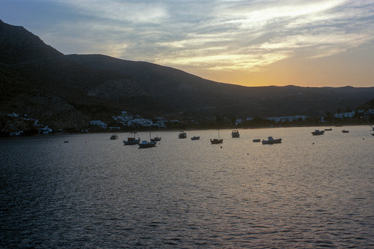 Sifnos the sunset in Kamares