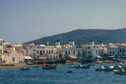 The port in Mykonos