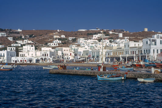 The port in Mykonos