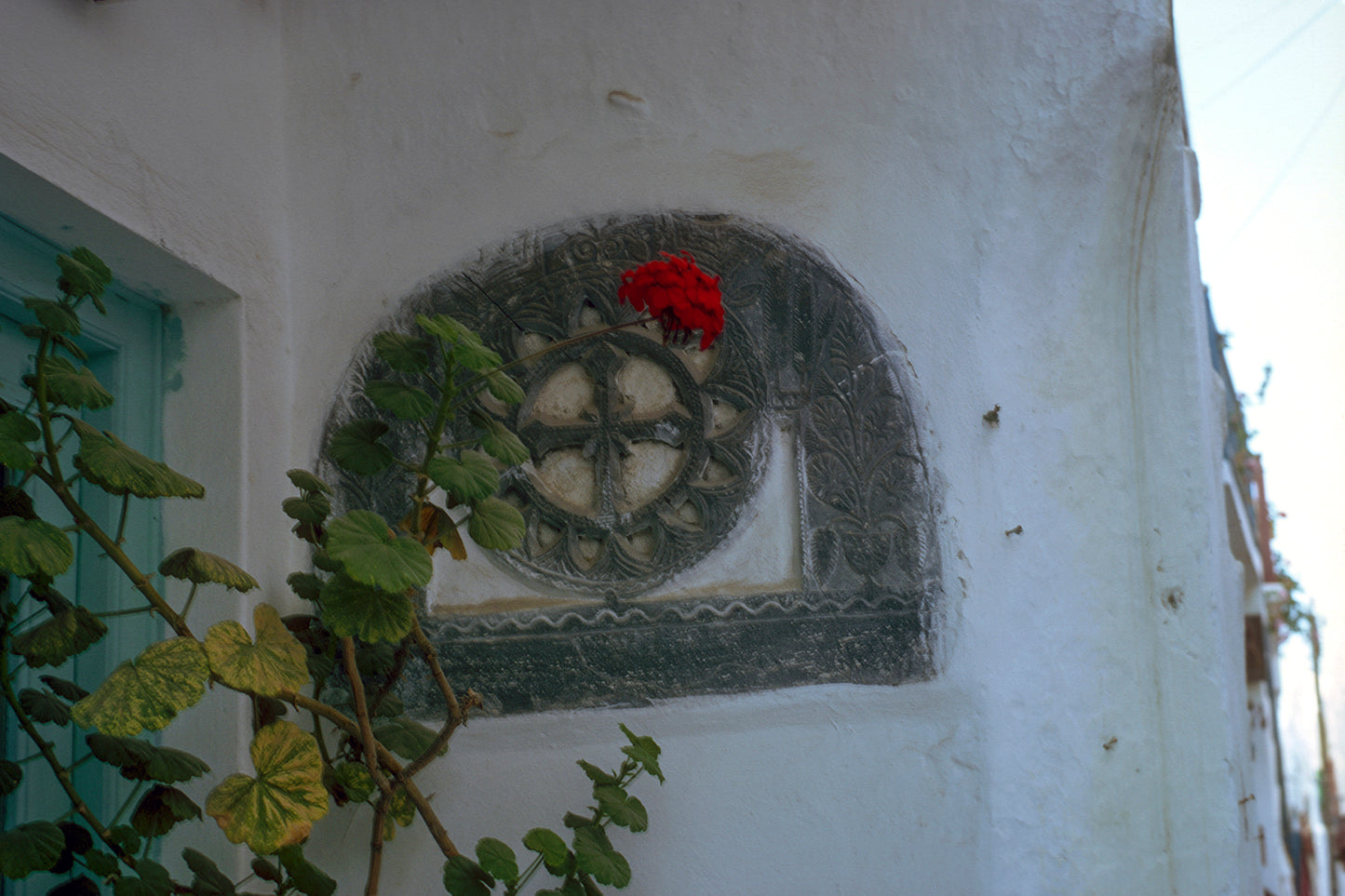 Outside a house in Mykonos