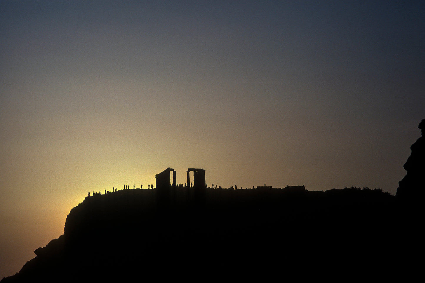 Sunset in Cape Sounion