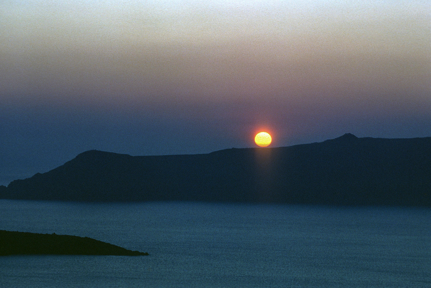 Beautiful sunset in Santorini